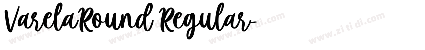 VarelaRound Regular字体转换